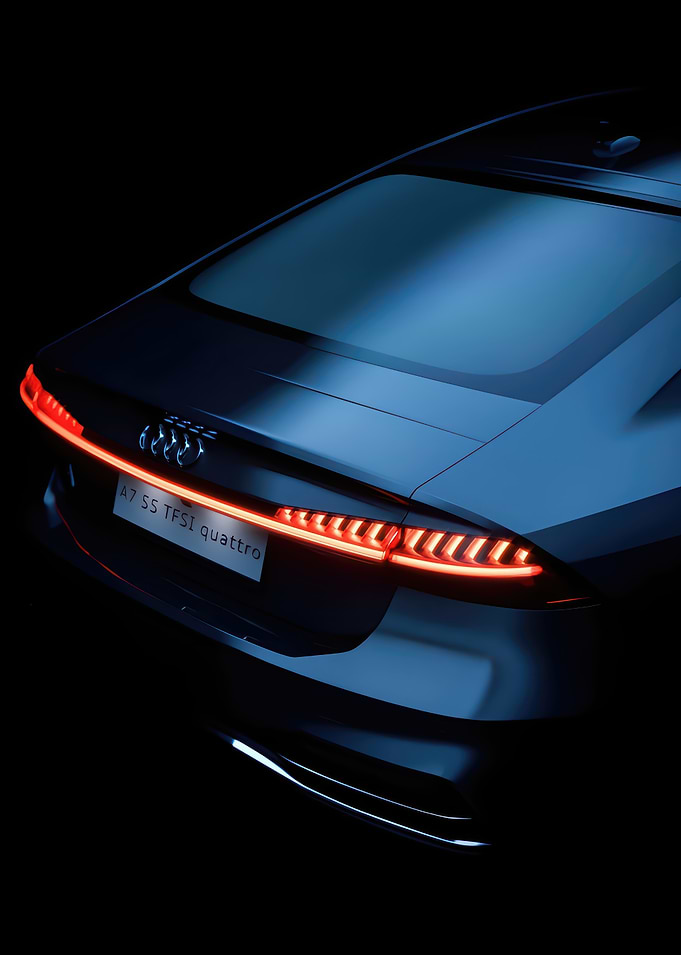 Audi A7 rear lights