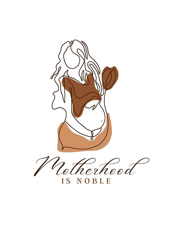 Motherhood is Noble Line Art