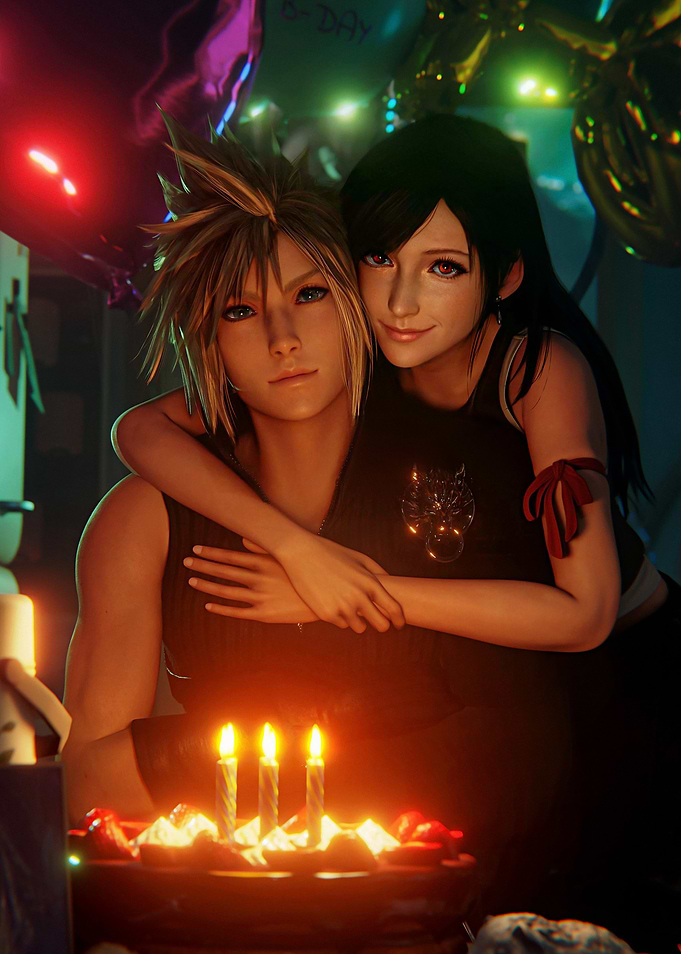 Cloud and Tifa Birthday Celebration