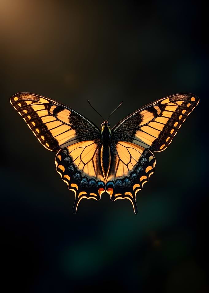 Yellow and Black Butterfly