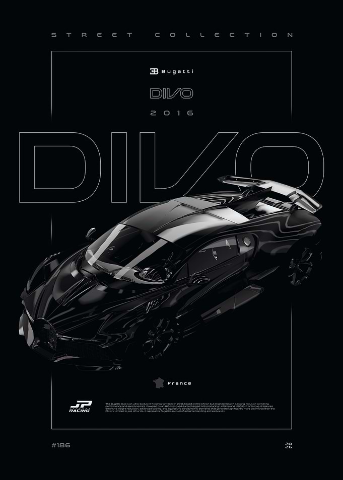 Bugatti Divo 2016 Poster