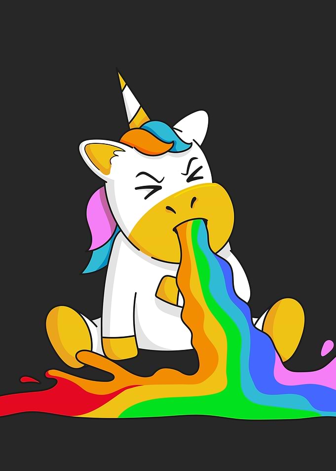 Unicorn Vomiting Rainbow
