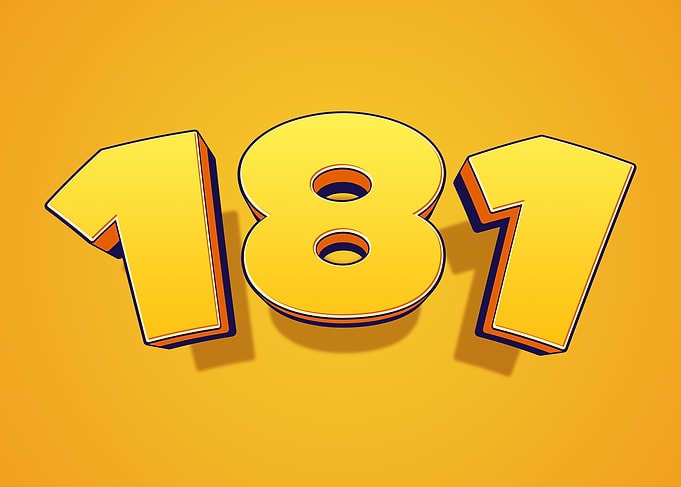 Yellow 187 Numbers