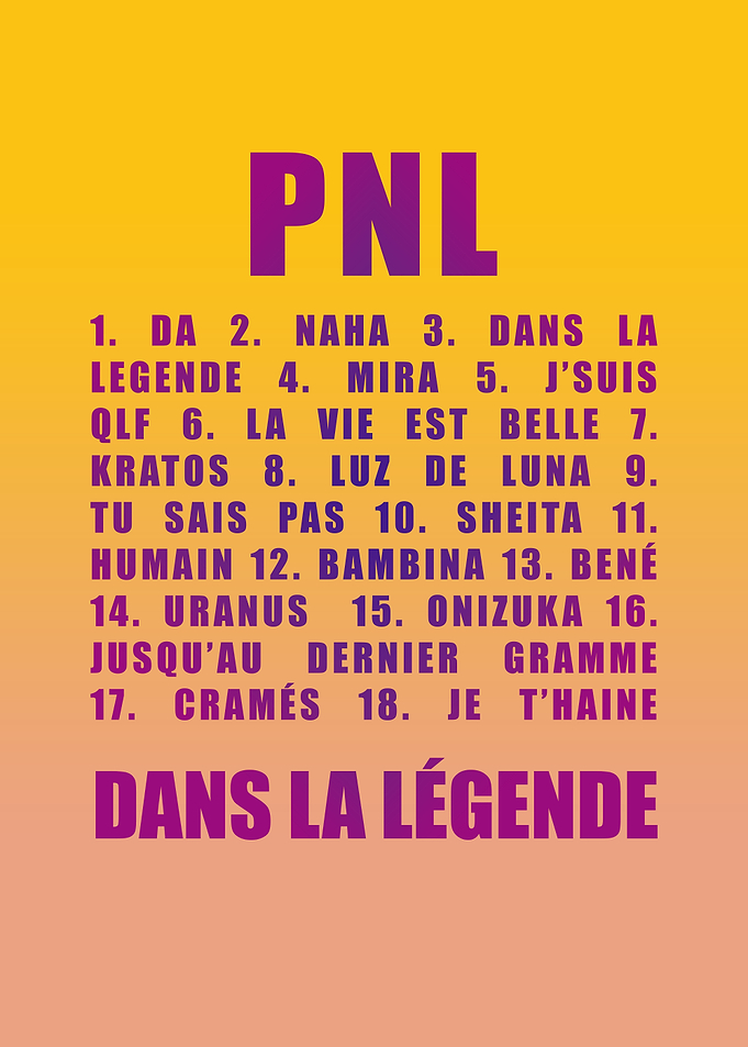 PNL Dans La LégendeTracklist