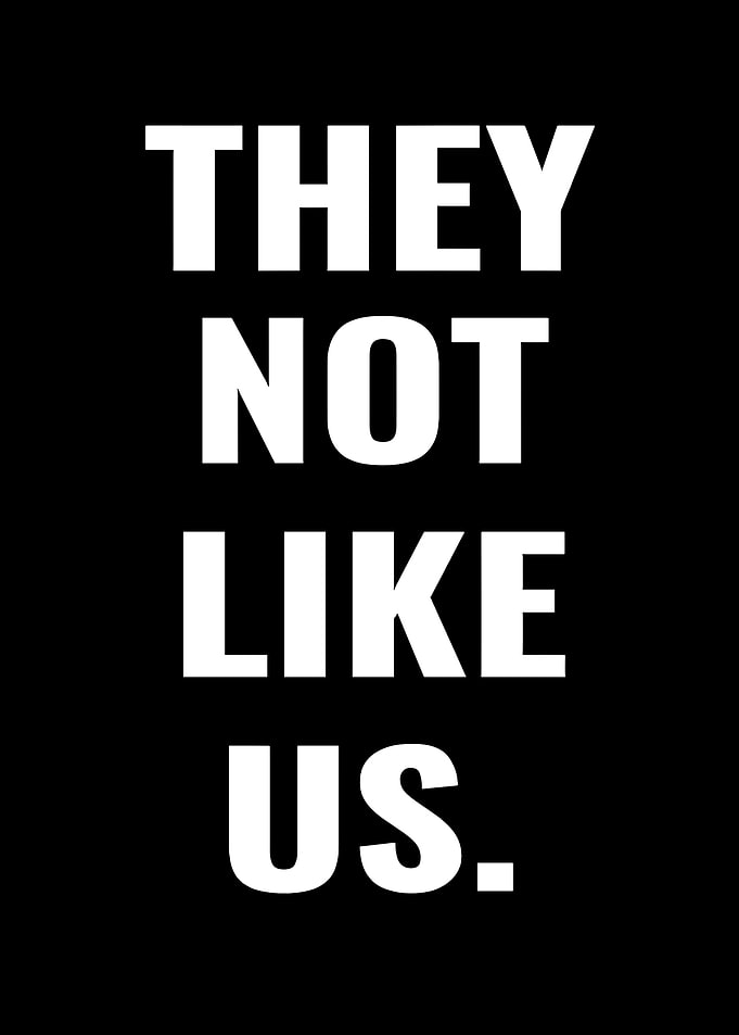 They Not Like Us Text Art