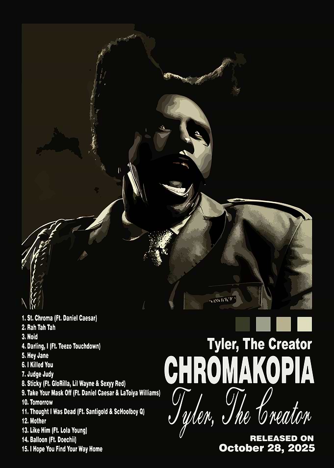 Tyler, The Creator Chromakopia Poster