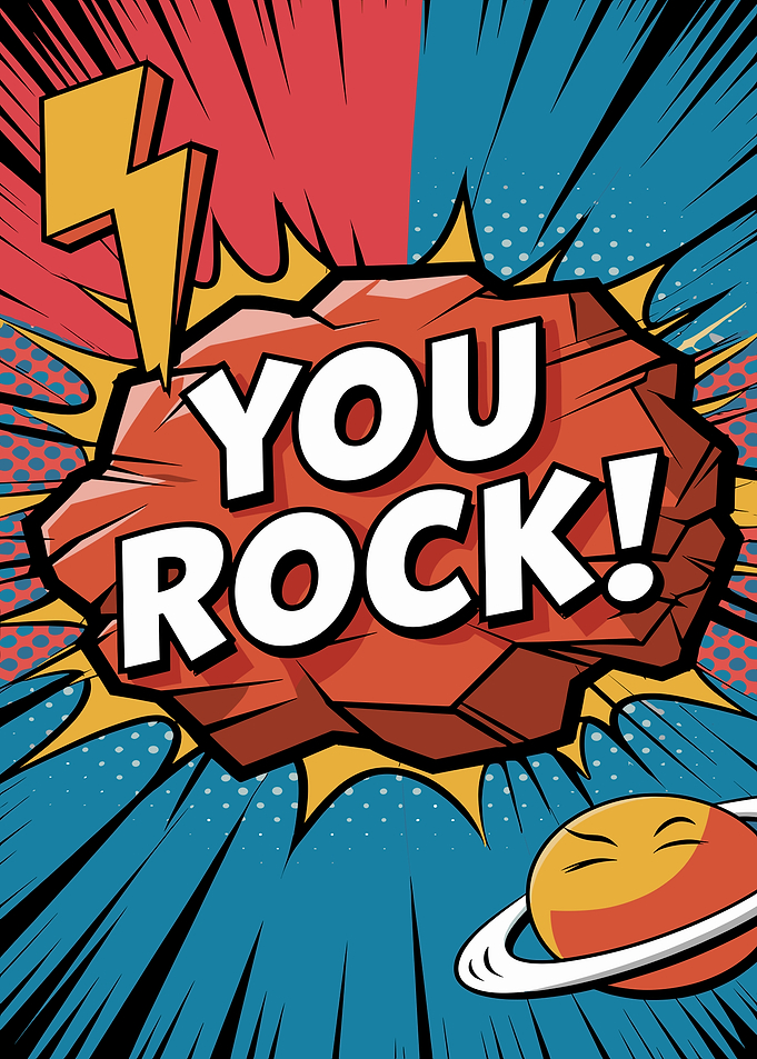 You Rock Comic Art