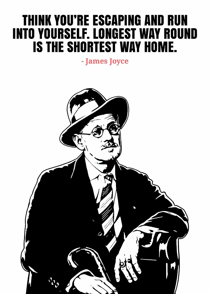 James Joyce Quote Poster