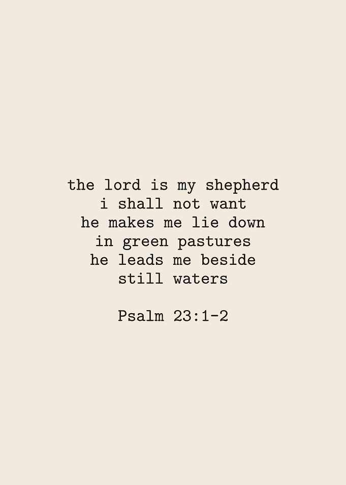 Psalm 23:1-2 Verse
