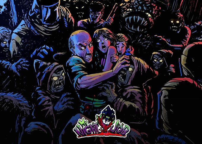 My Night Job Horror Landscape Game Art