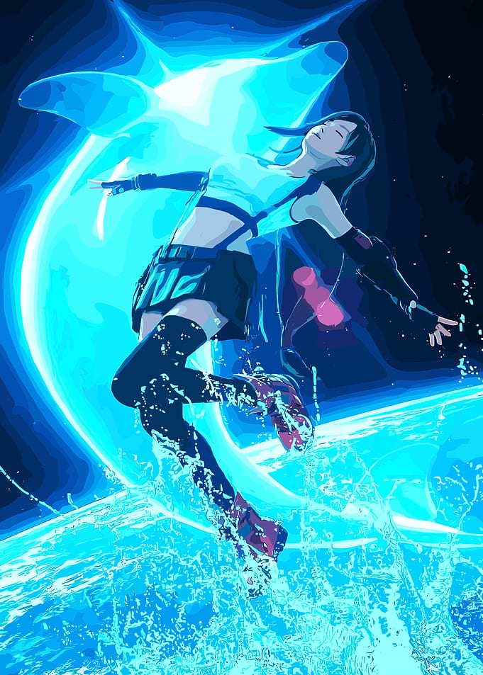 Tifa Lockhart in Water