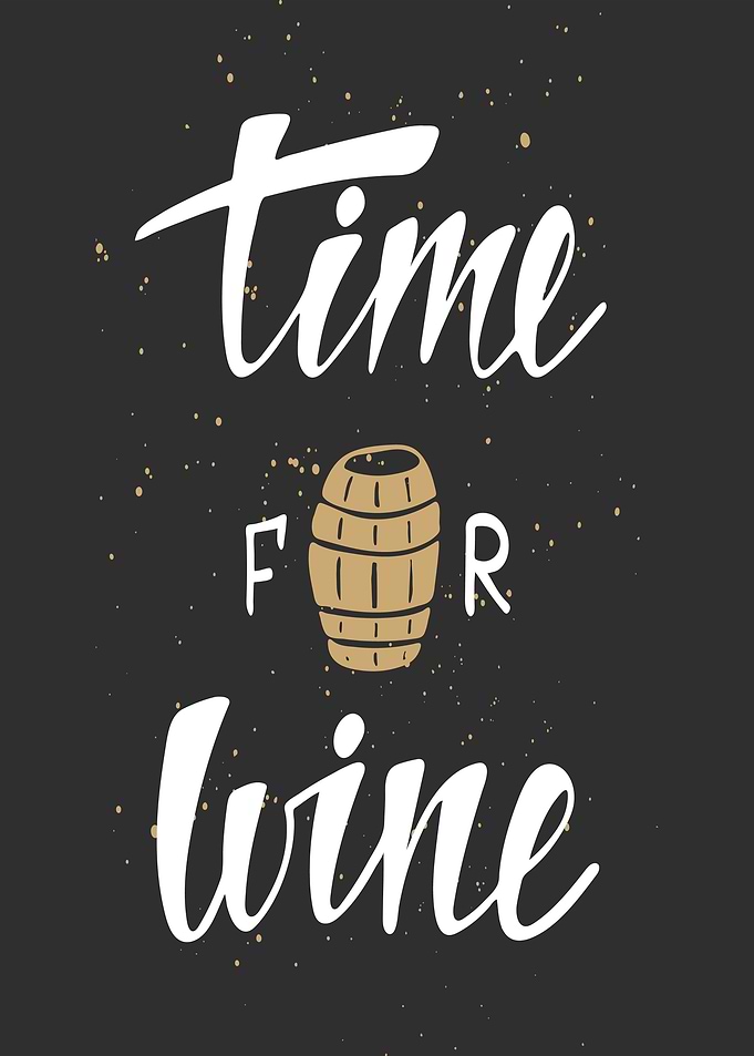 Time For Wine Barrel