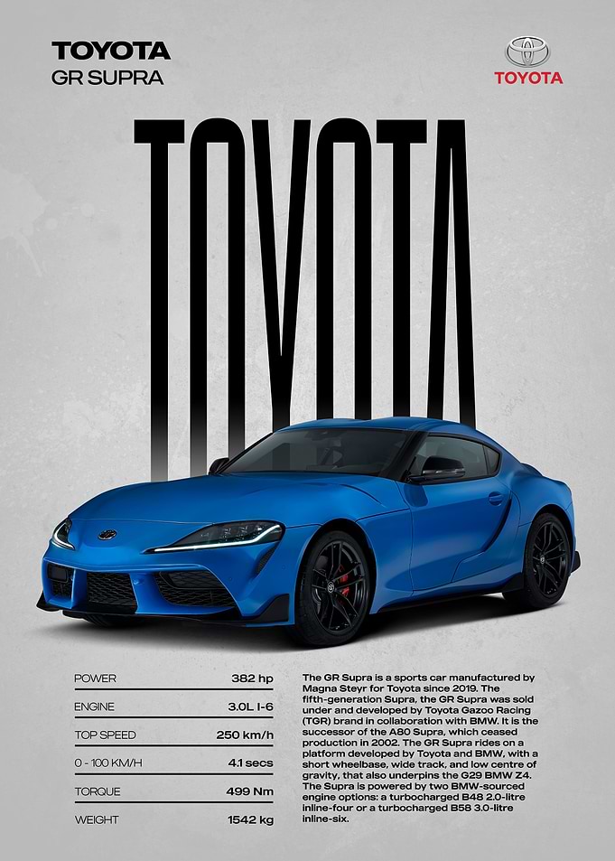 Toyota GR Supra Sports Car