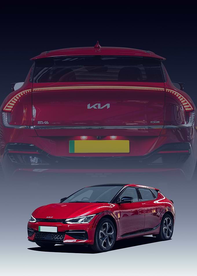 Red Kia EV6 Electric Car