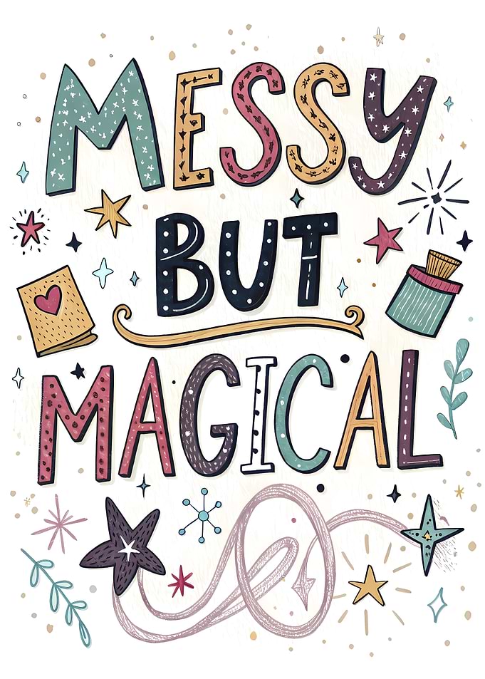 Messy But Magical Text Art