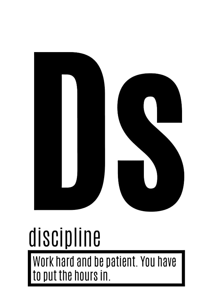 DS Discipline Motivational Poster