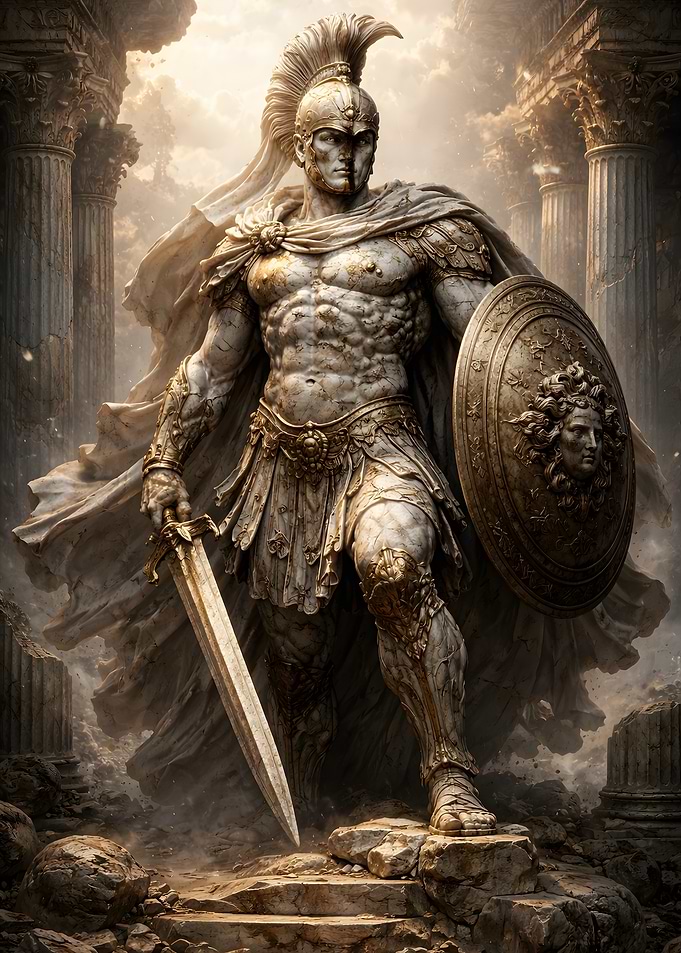 Ancient Warrior Statue
