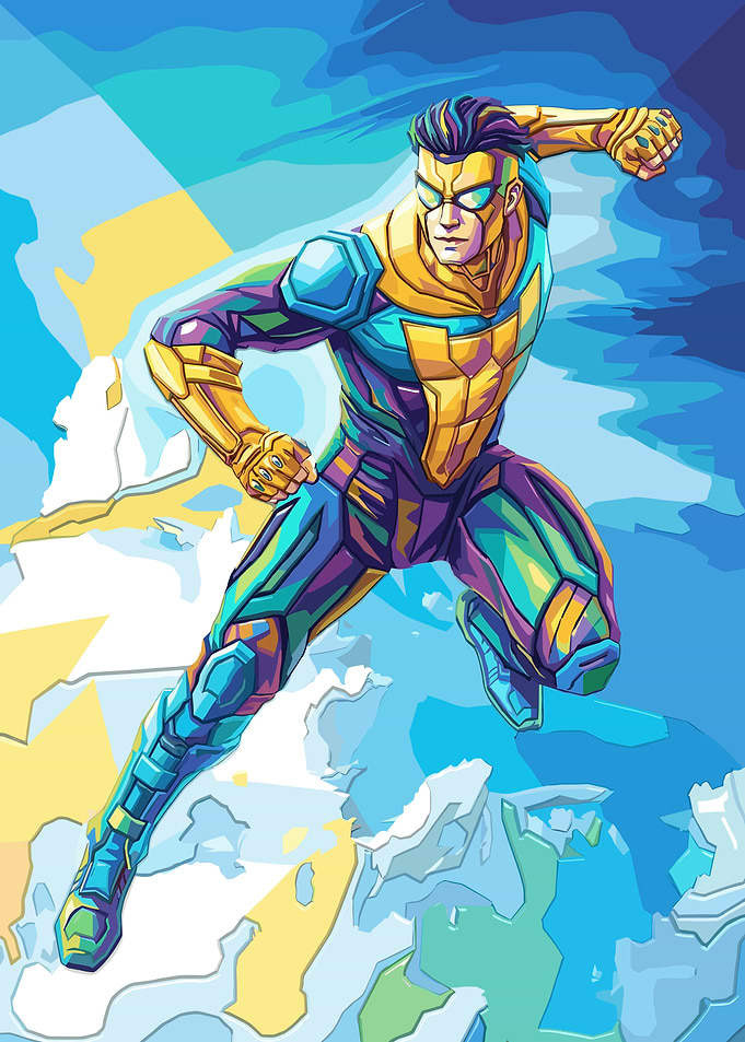 Invincible Flying in a Dynamic Pose