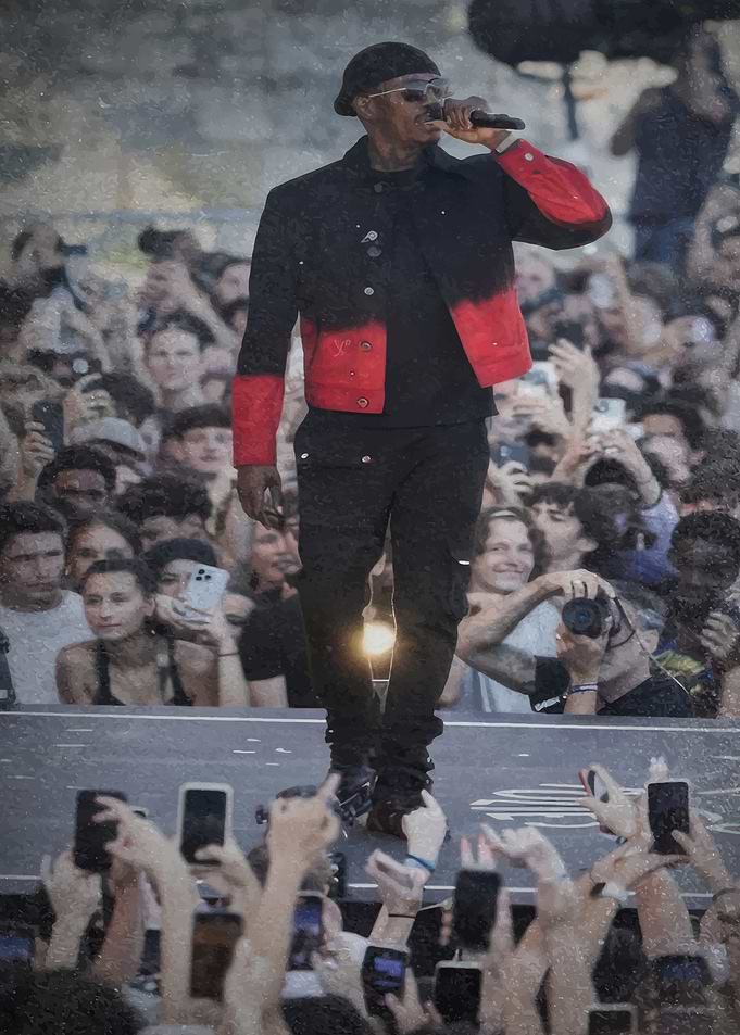 Rapper Performing on Stage