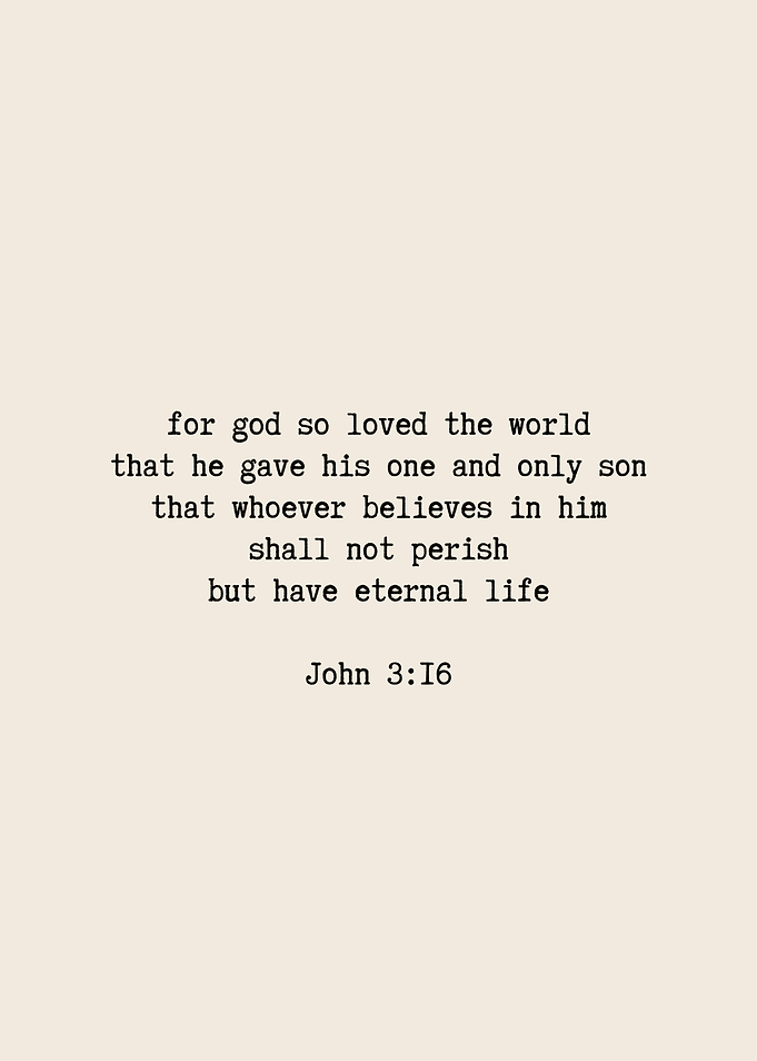 John 3:16 Bible Verse