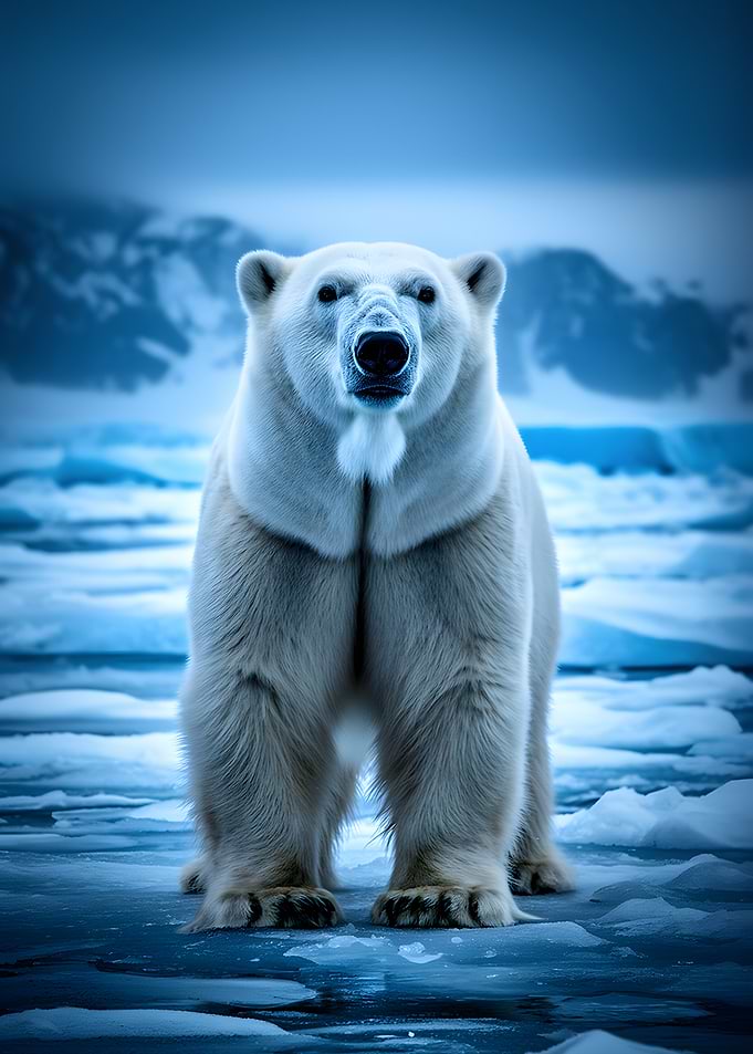 Polar Bear on Ice