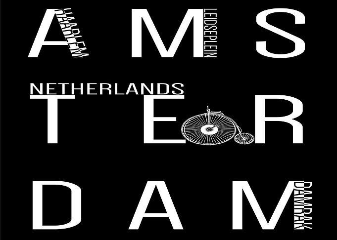 Amsterdam Text Art