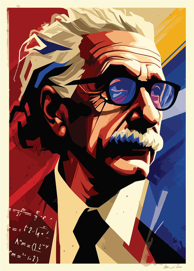 Albert Einstein Pop Art Portrait