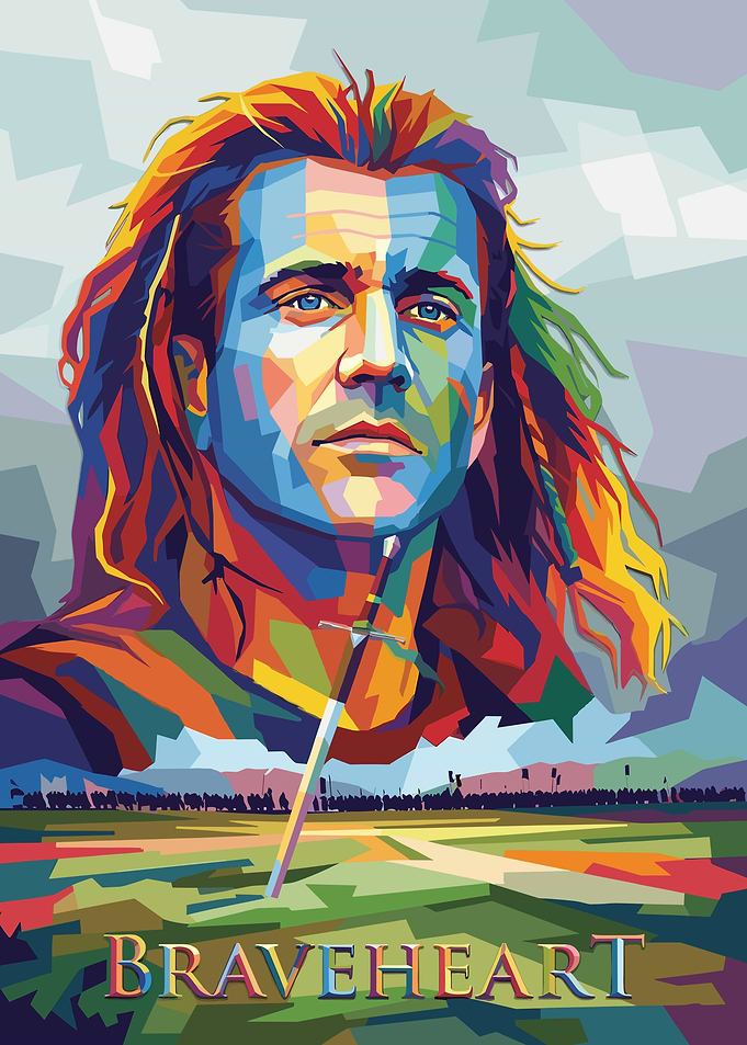 Braveheart Pop Art Portrait