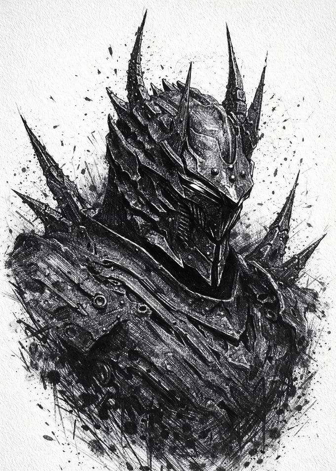 Dark Knight Warrior Portrait