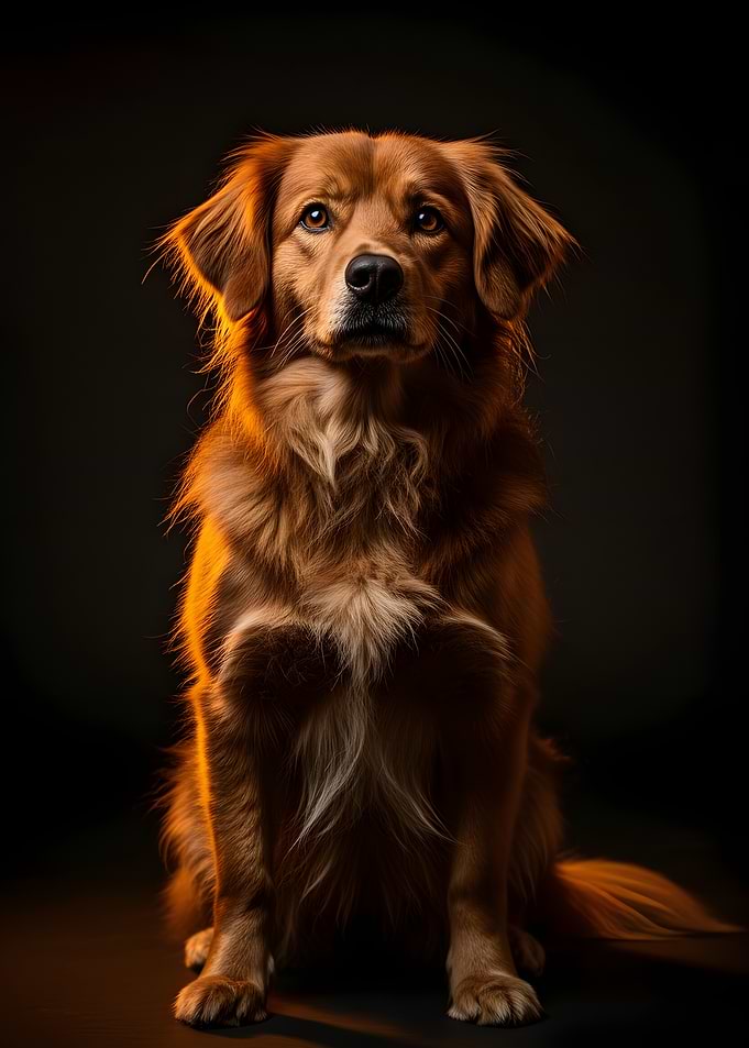 Golden Retriever Dog Portrait