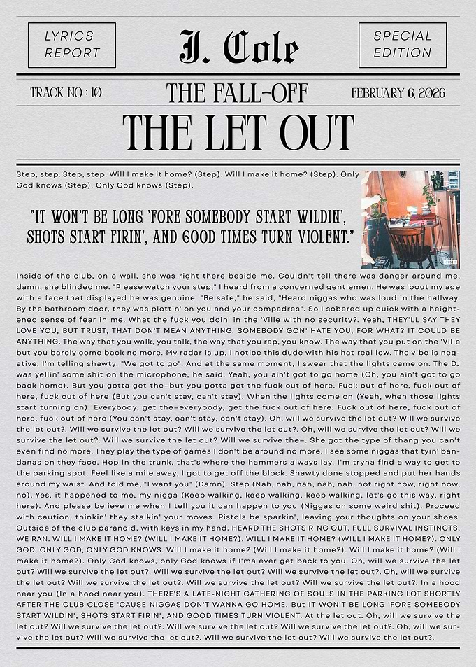 J. Cole The Let Out