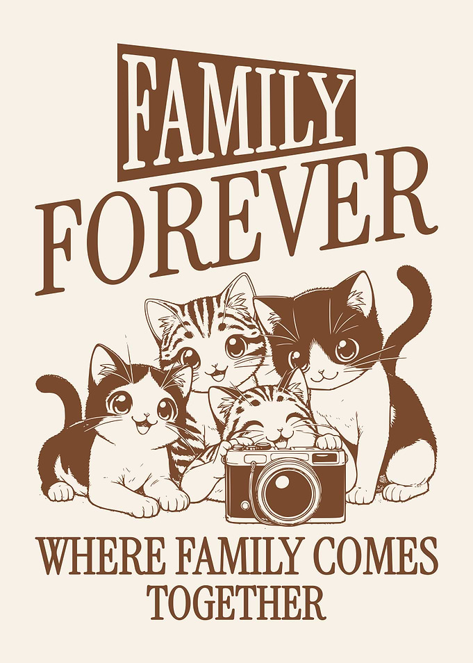 Family Reunion Poster – Family Forever Vintage Style Wall Art – Where Family Comes Together