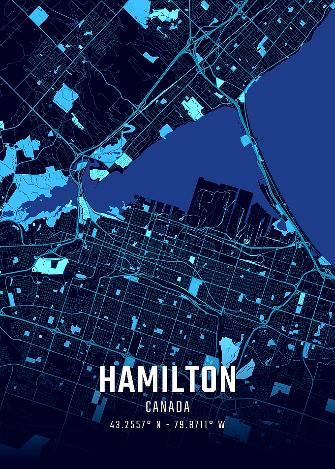 Hamilton Midnight City Map