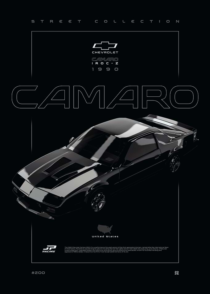 1990 Chevrolet Camaro Z28 Poster