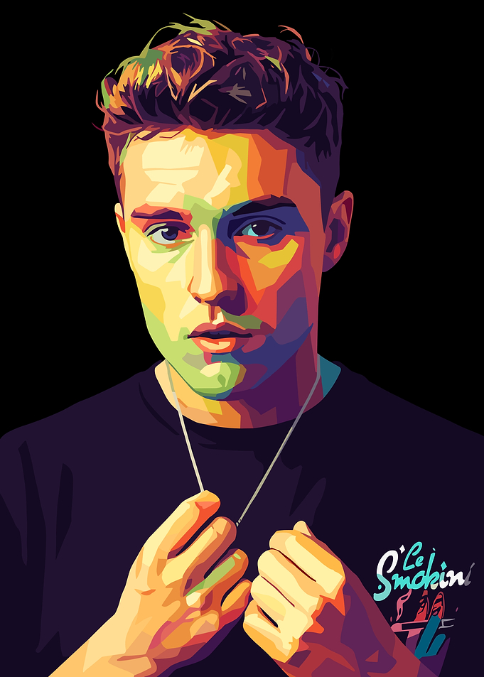 Pop Art Portrait of a Sam Fender