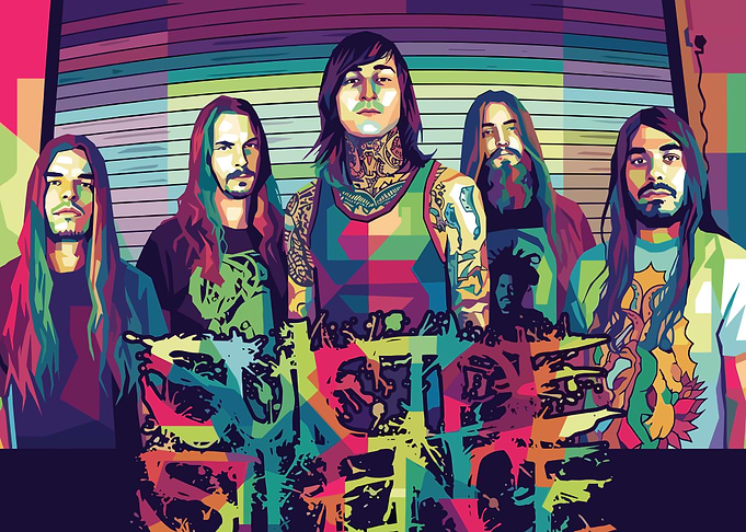 Band Portrait in Pop Art Style