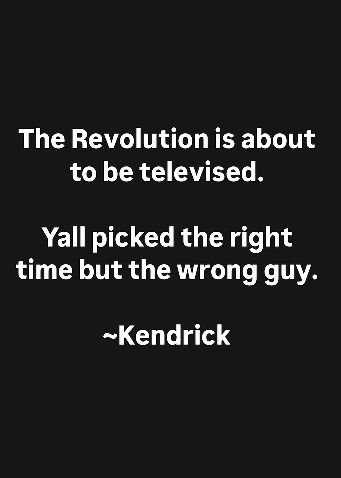 Kendrick Lamar Revolution Quote