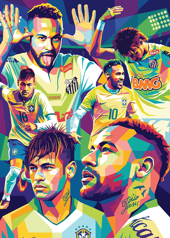 Neymar Jr. Pop Art Portrait