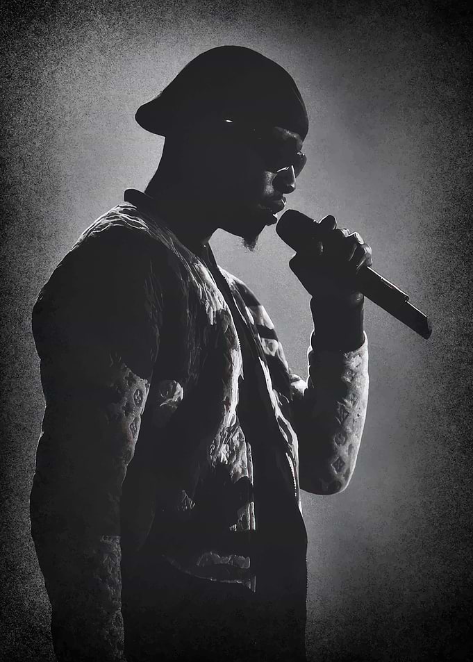 Rapper Performing on Stage
