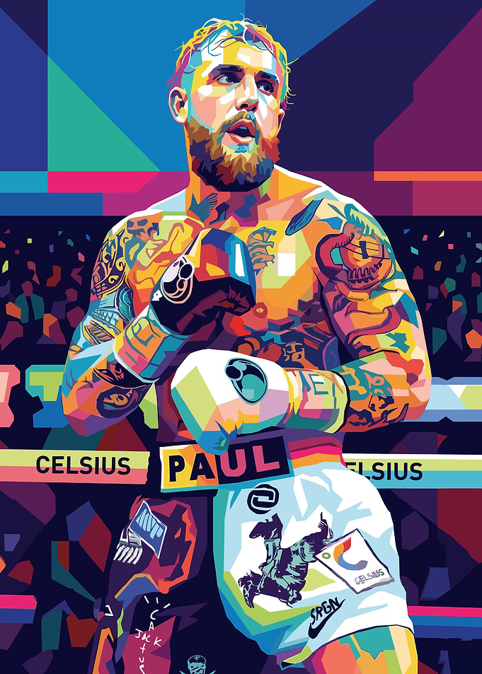 Jake Paul Boxing Pop Art
