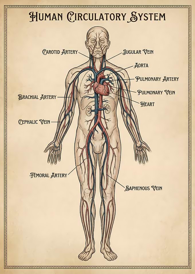Human Circulatory System Diagram