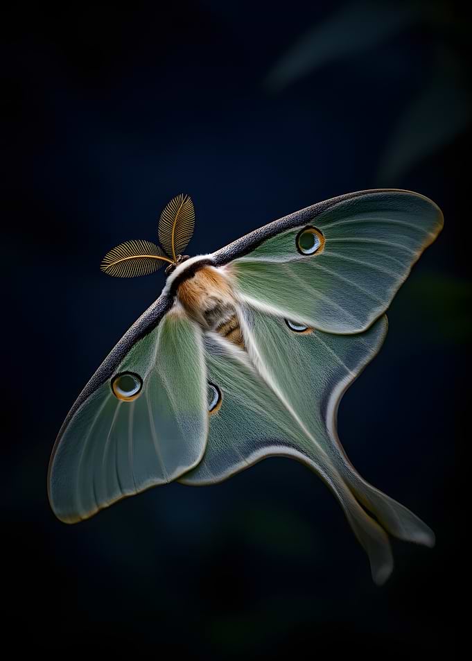 Luna Moth Close-up