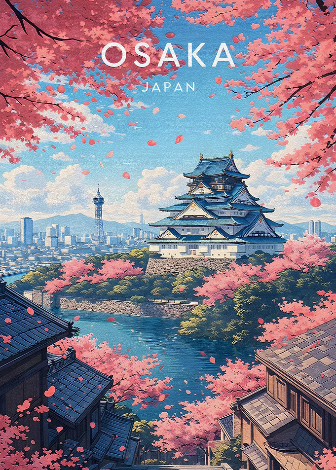 Osaka Castle Cherry Blossoms