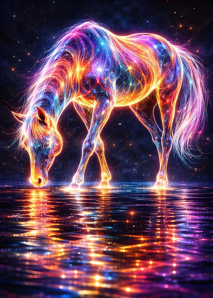 Cosmic Horse in Water