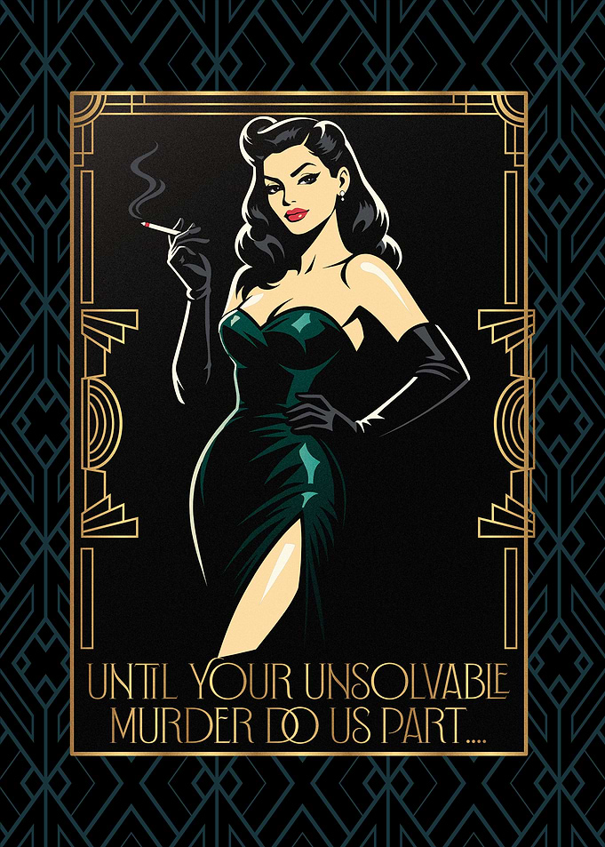 Art Deco Femme Fatale Smoking