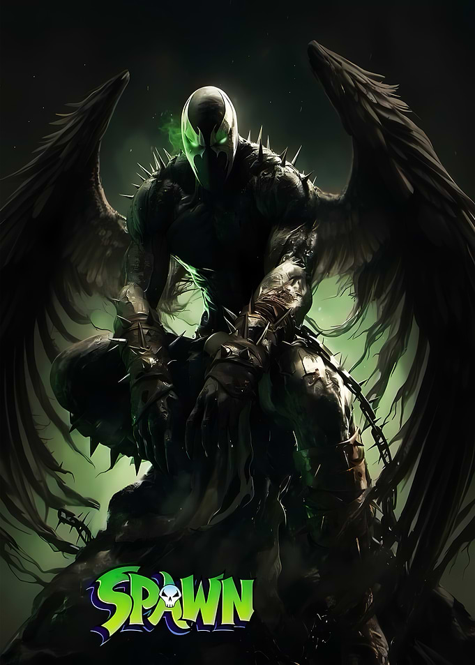 Spawn with Black Wings
