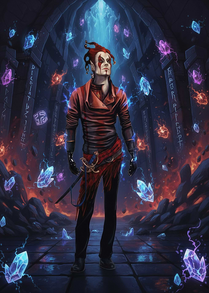 Jester Sorcerer in Crystal Chamber