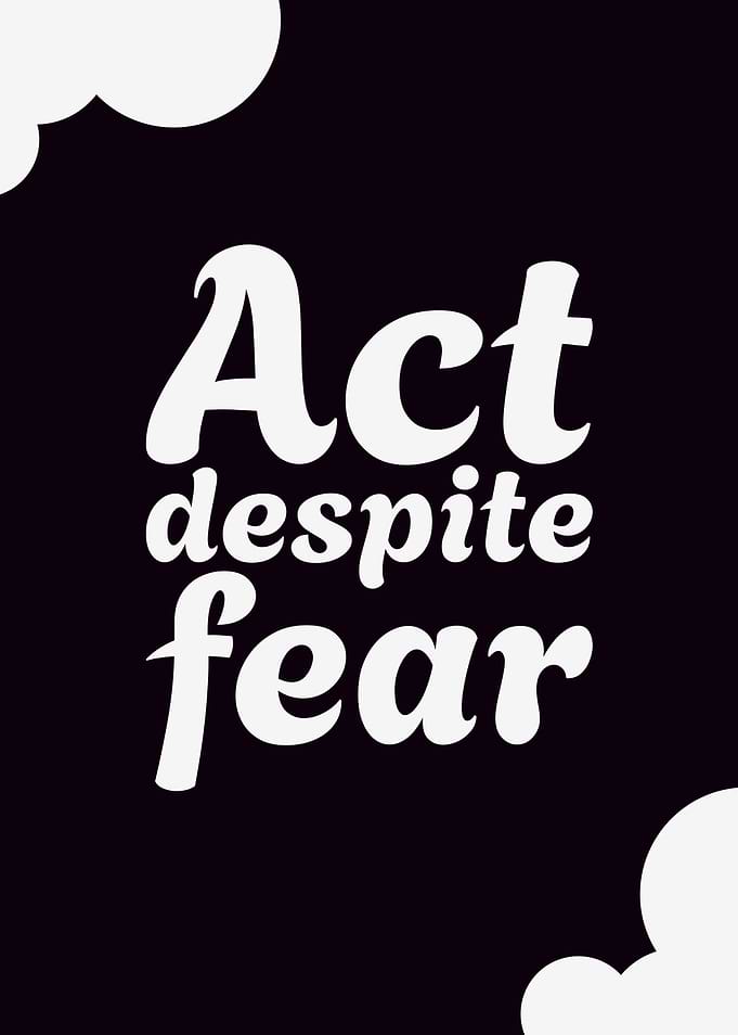 Act Motivational Bubble White