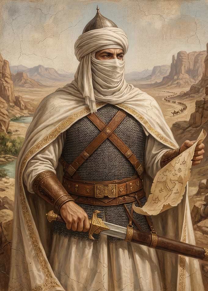 Desert Warrior with Map
