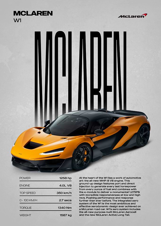 McLaren W1 Supercar